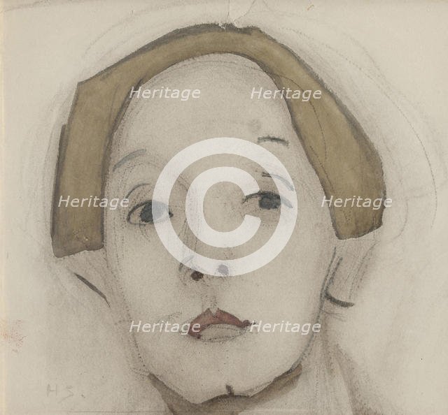 Self-Portrait, 1915. Creator: Schjerfbeck, Helene (1862-1946).