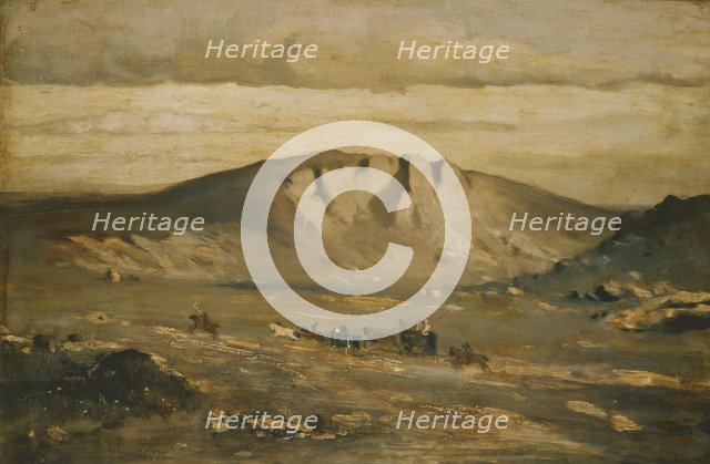 The Peasants' Wedding, 1858. Artist: Kosárek, Adolf (1830-1859)