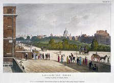 Lincoln's Inn Fields, Holborn, London, 1810. Artist: Anon