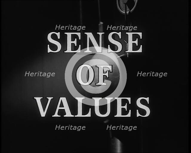 Sense of Values - title card, 1937.  Creator: British Pathe Ltd.