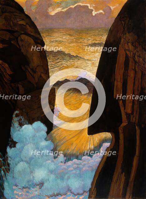 Vorhor, The Green Wave, about 1896-1897. Creator: Georges Lacombe.