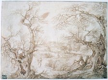 'Winter Landscape', c1565-1602 Artist: Jacob Savery I