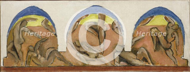 Study for Barnes Mural "The Dance", Ocher Harmony, 1930-1931. Creator: Matisse, Henri (1869-1954).