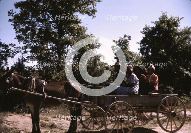 Going to town on Saturday afternoon, Greene County, Georgia, 1941. Creator: Jack Delano.