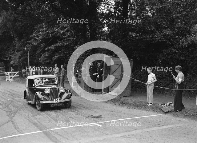 AC Westwood's Talbot 10, winner of a silver award at the MCC Torquay Rally, July 1937. Artist: Bill Brunell.