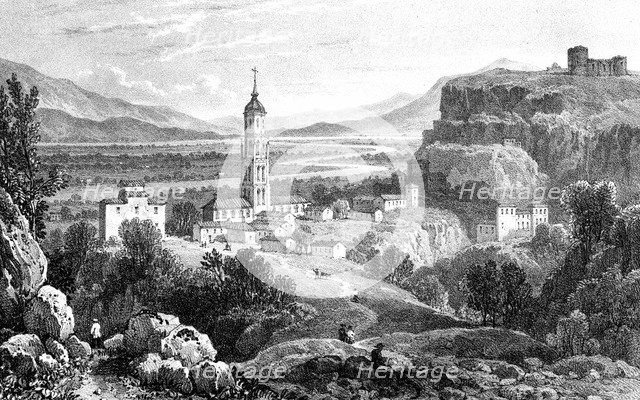 Fraga, Spain, 1823.Artist: James Duffield Harding