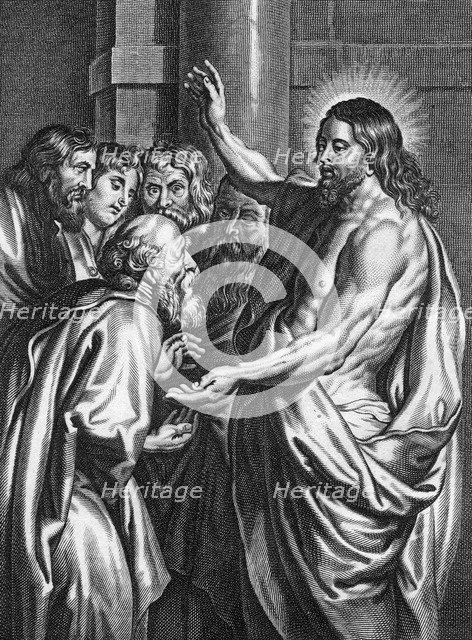 Christ's friendly warning to Peter, 1814.Artist: P Rothwell