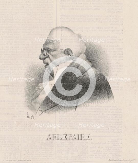 Harlé Père, en buste, 19th century. Creator: Honore Daumier.