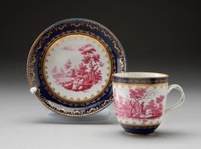 Cup and Saucer, Doccia, c. 1775. Creator: Doccia Porcelain Factory.