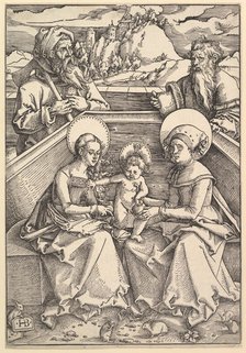 The Holy Family with St. Anna and St. Joachim. Creator: Hans Baldung.