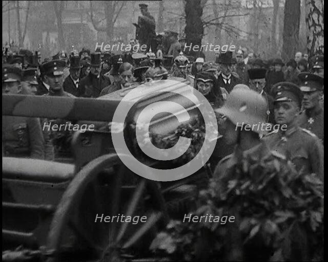German Soldiers And Civilians in the State Funeral Procession of Manfred Albrecht Freiherr..., 1925 Creator: British Pathe Ltd.