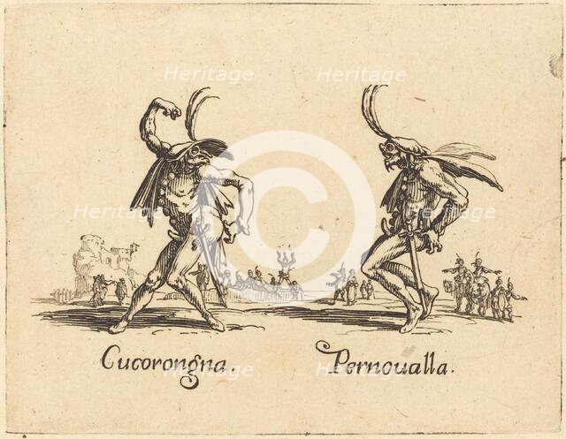 Cucorongna and Pernoualla, c. 1622. Creator: Jacques Callot.