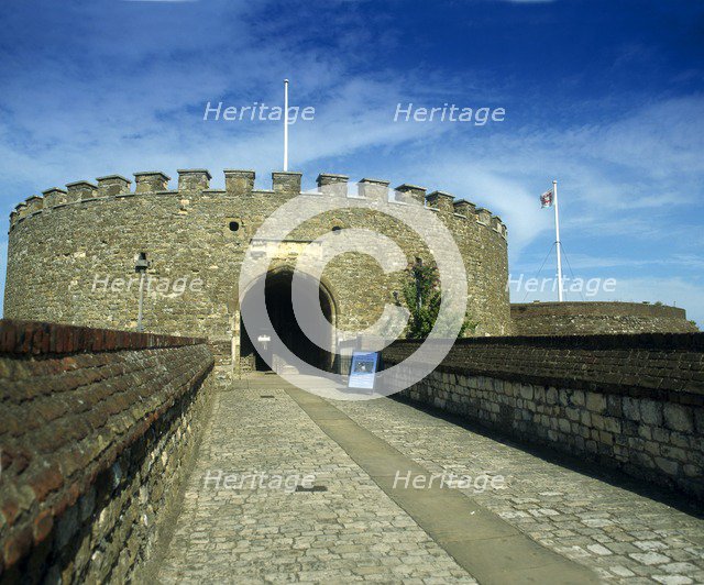 The entrance to the keep, Deal Castle, Kent, c2000s(?). Artist: Historic England Staff Photographer.