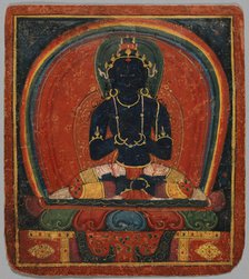 Initiation Card (Tsakalis): Samanthabhadri (Consort), early 15th century. Creator: Unknown.