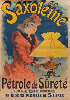 Saxoléine. Pétrole de Sûreté, 1891. Creator: Chéret, Jules (1836-1932).