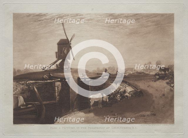 Liber Studiorum: Windmill and Lock. Creator: Joseph Mallord William Turner (British, 1775-1851).