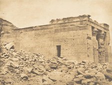 Vue du pronaos du Temple de Dandour (Tropique du Cancer), April 7, 1850. Creator: Maxime du Camp.