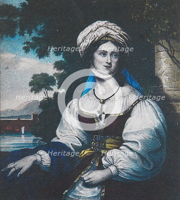 Portrait of Laskarina Bouboulina, 1830. Artist: Friedel, Adam (ca. 1780-?)