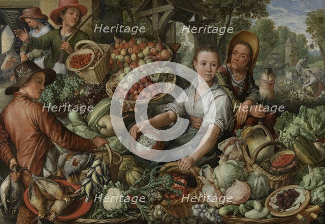 Vegetable Market, 1567. Creator: Joachim Beuckelaer.
