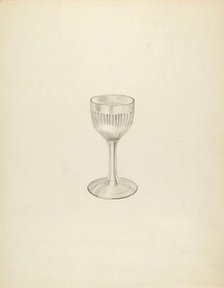 Wine Glass, c. 1937. Creator: Isidore Steinberg.