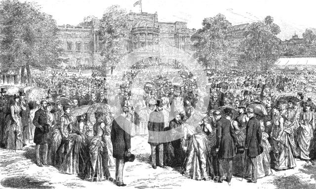 'H.R.H. The Prince of Wales attending Her Majesty at the Royal Jubilee Garden Party..., 1887', 1891. Creator: Unknown.