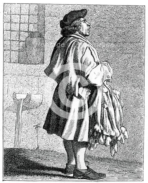 Rabbit Skins!, 1737-1742.Artist: Bouchardon