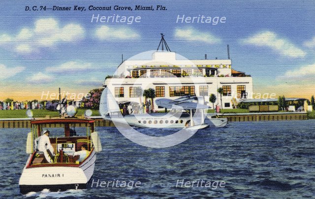 Dinner Key, Coconut Grove, Miami, Florida, USA, 1941. Artist: Unknown