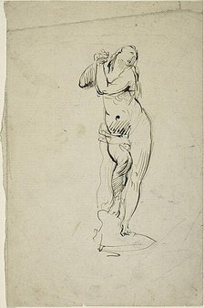 Standing Woman with Clasped Hands, n.d. Creator: Jean-Baptiste Carpeaux.