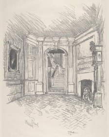 The Hall, Stenton, 1912. Creator: Joseph Pennell.