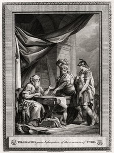 'Telemachus gains Information of the commerce of Tyre', 1775. Artist: W Walker