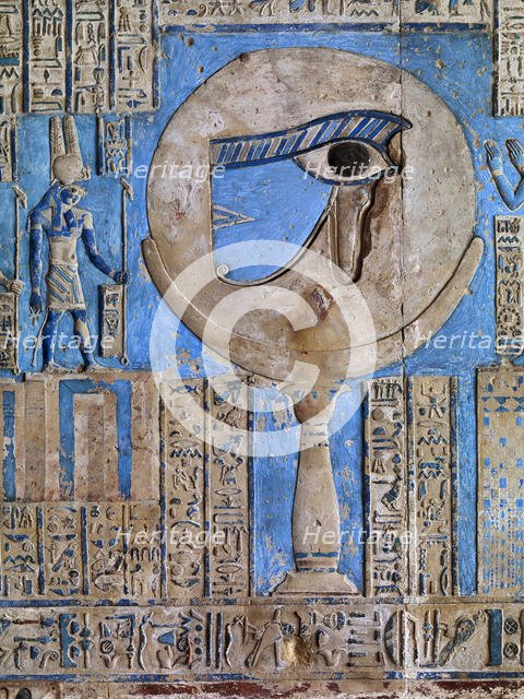 The Eye of Horus. The ceiling of the Hathor Temple, Dendera, 50-48 BC. Creator: Ancient Egypt.