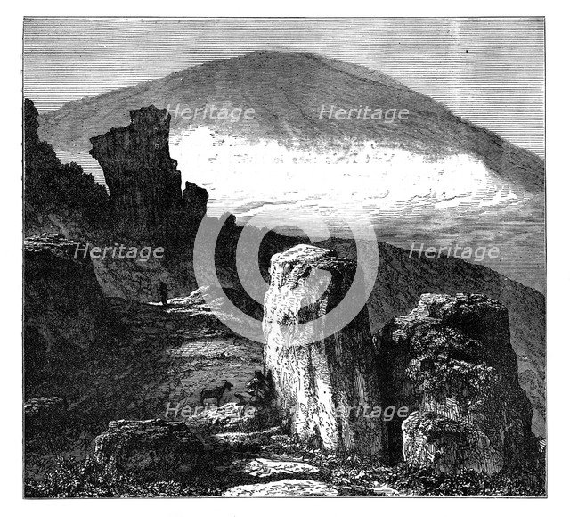 The Brocken, or Blocksberg, Harz Mountains, Germany, c1890. Artist: Unknown