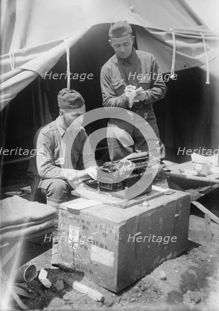Unidentified soldiers, between c1915 and c1920. Creator: Bain News Service.
