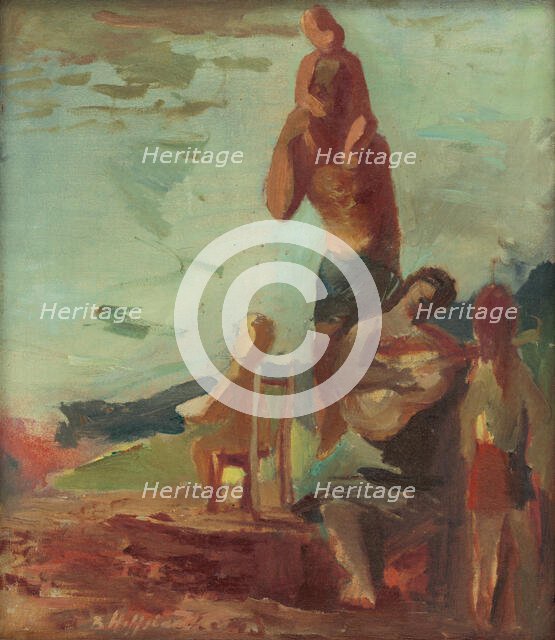 A family outing, 1943. Creator: Bedrich Hoffstädter.