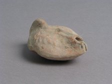 Oil Lamp, Coptic, 4th-7th century. Creator: Unknown.