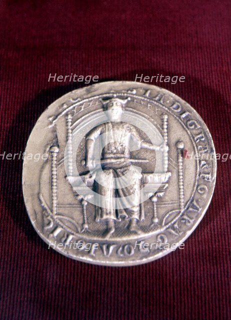 Royal Seal bearing the likeness of James I 'The Conqueror' (1208-1276), King of Aragon and Catalo…