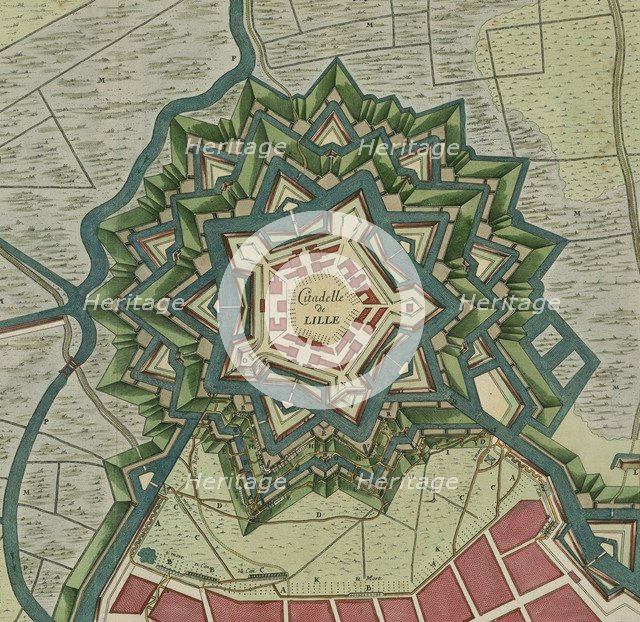 Plan of the Citadel of Lille, 1709.