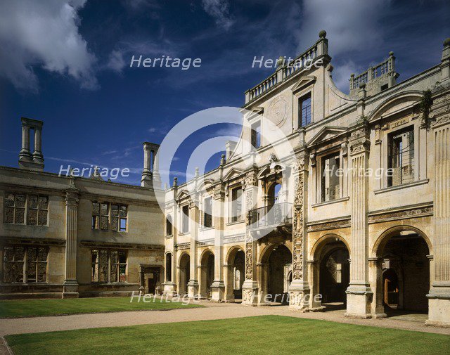 North side of the inner court of Kirby Hall, Northamptonshire, c2000s(?). Artist: Historic England Staff Photographer.