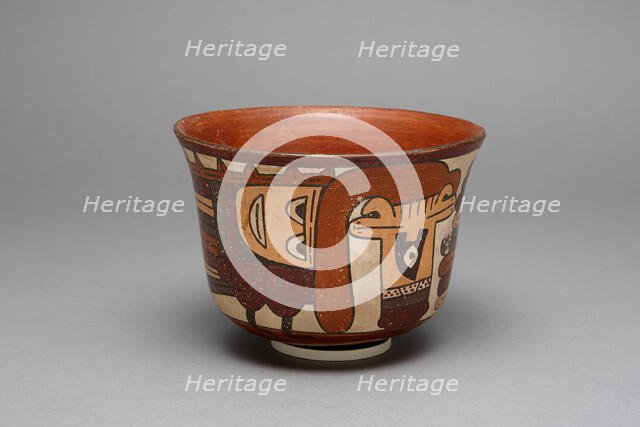 Small Cup Depicting a Costumed Ritual Performer, 180 B.C./A.D. 500. Creator: Unknown.