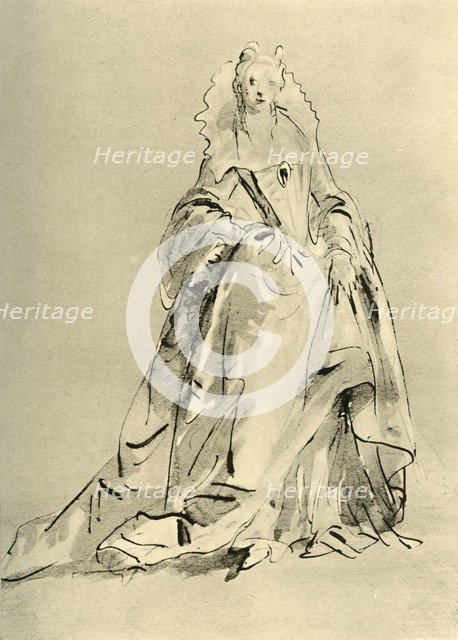 'Young Lady', early-mid 18th century (1928). Artist: Giovanni Battista Tiepolo.