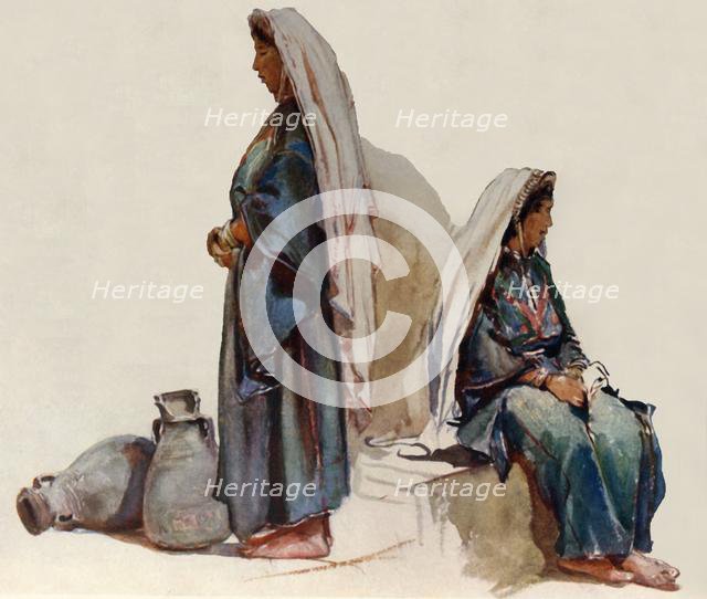 'Studies of Syrian Peasant Women', 1902. Creator: John Fulleylove.
