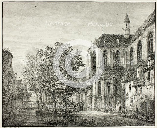 Parish Church at Boppard on the Rhine, 1822. Creator: Domenico Quaglio II.