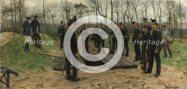 Military funeral, 1882. Artist: Israëls, Isaac (1865-1934)