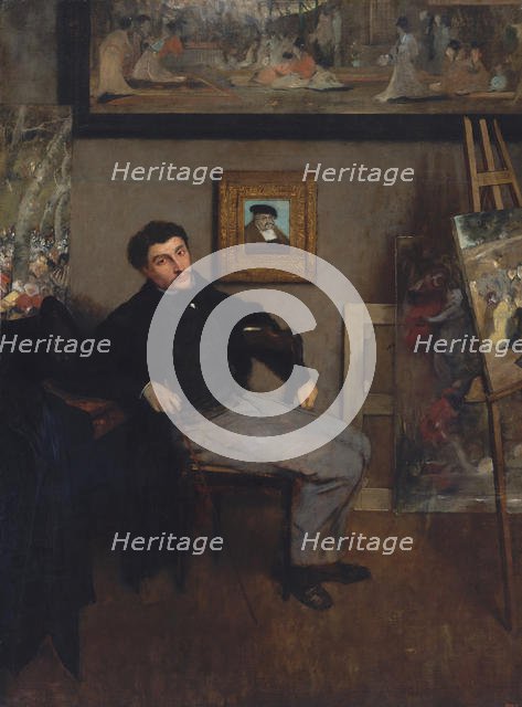 James-Jacques-Joseph Tissot (1836-1902), ca. 1867-68. Creator: Edgar Degas.