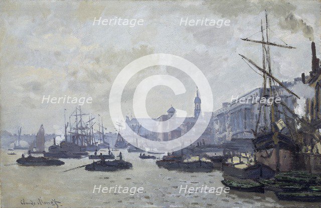 'The Thames at London', 1871. Artist: Claude Monet.