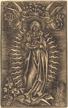 The Virgin Crowned by Two Angels, c. 1500. Creator: Unknown.