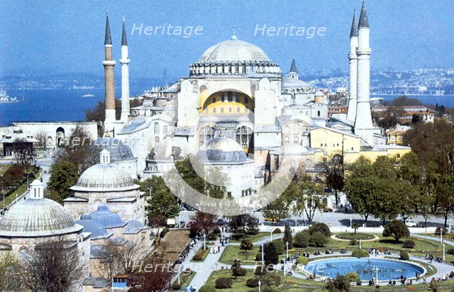 Hagia Sophia, Istanbul (Constantinople), Turkey, 1980s. Artist: Unknown