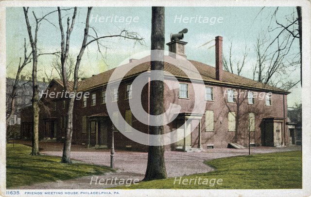 Friends Meeting House, Arch Street, Philadelphia, Pennsylvania, USA, 1908. Artist: Unknown