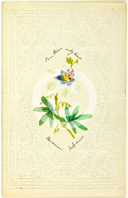 I am Thine Only Thine (valentine), c. 1840. Creator: George Meek.