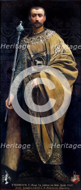 Portrait of Frederick I, Count of Zollern, c1884. Creator: Klimt, Gustav (1862-1918).